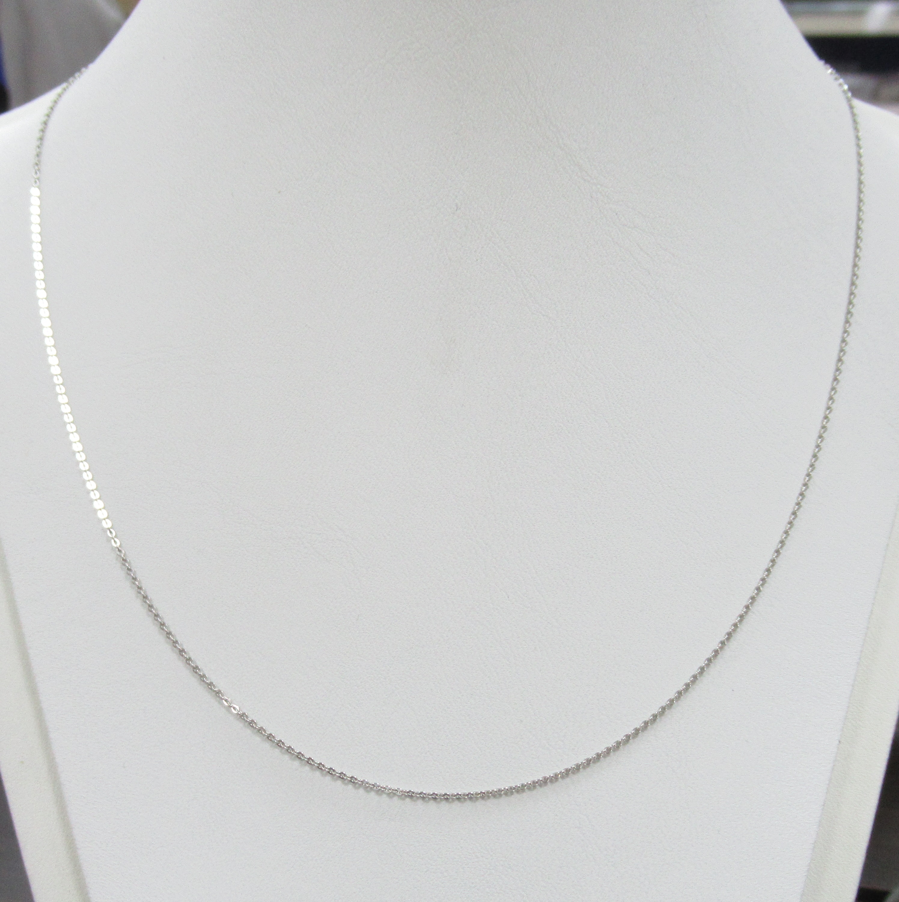 Цепь из белого золота плетение "Якорное"